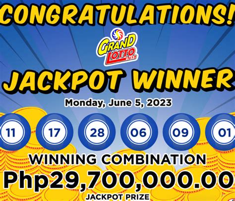 6/55 jackpot prize today|Grand Lotto 6/55 Results for June 22, 2024 .